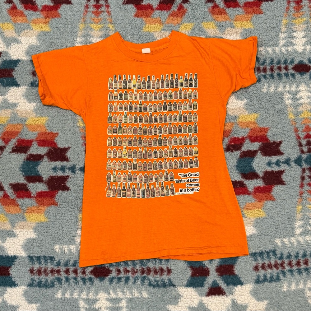 Vintage 1978 Owens-Illinois Glass Bottle Beer Shirt Single Stitch XS